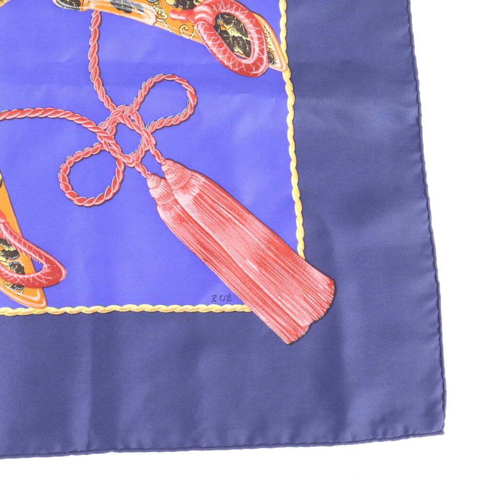 HERMES Black Silk Scarf - Picture 5 of 9